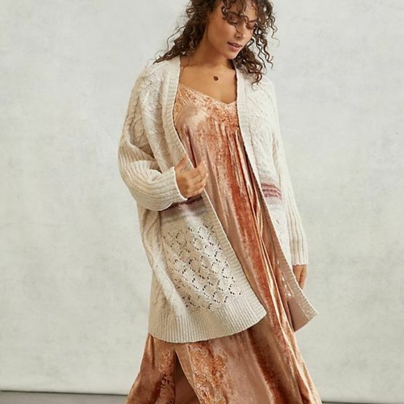 Anthropologie Pilcro Jemma Cable-Knit Cardigan size M/L new with tag - Picture 4 of 11